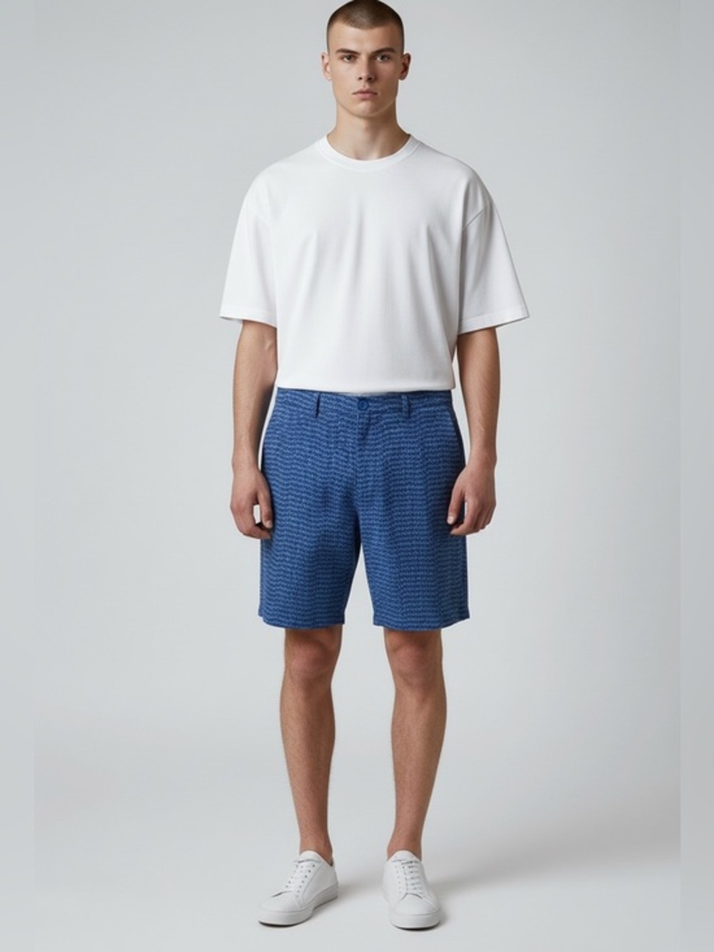Vineyard Vines Navy Textured Flat-Front Performance Preppy Shorts size 35